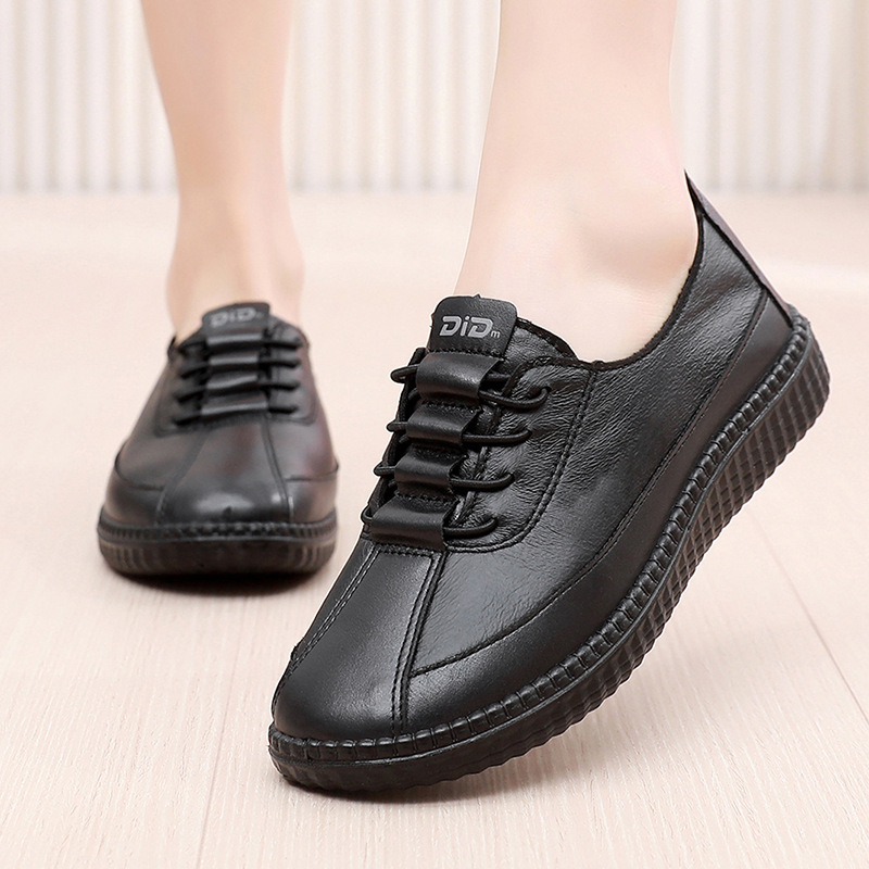 Női mindennapi cipők, kerek orr, felsőrész szintetikus bőr, alacsony sarok 1–3 cm, PU talp, légáteresztő