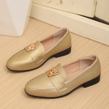 Детски лофери от изкуствена кожа, гумена подметка, за пролет и есен, унисекс