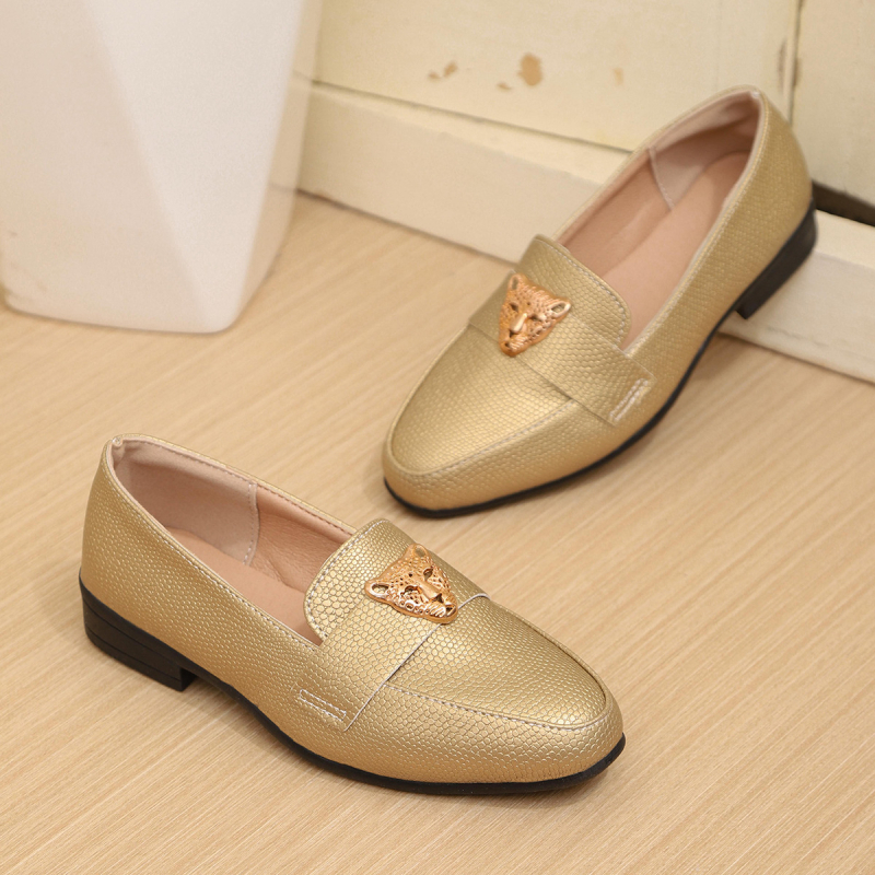 Детски лофери от изкуствена кожа, гумена подметка, за пролет и есен, унисекс