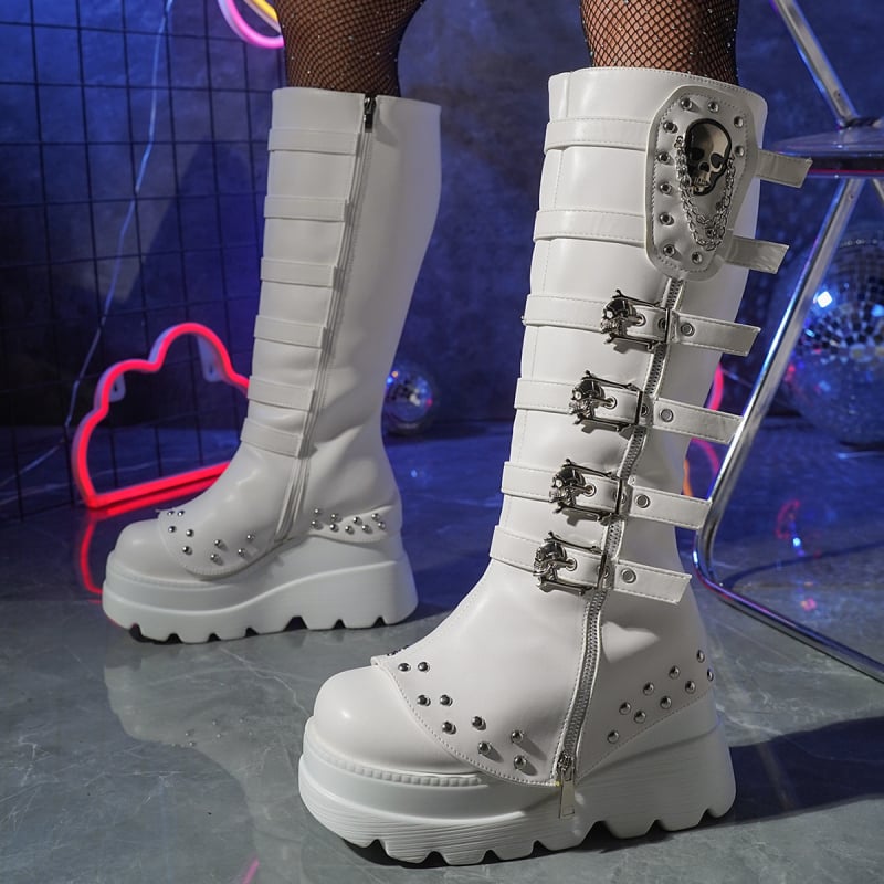 Chelsea čizme, PU gornji dio, gumeni đon, kopča na kaišu, do koljena