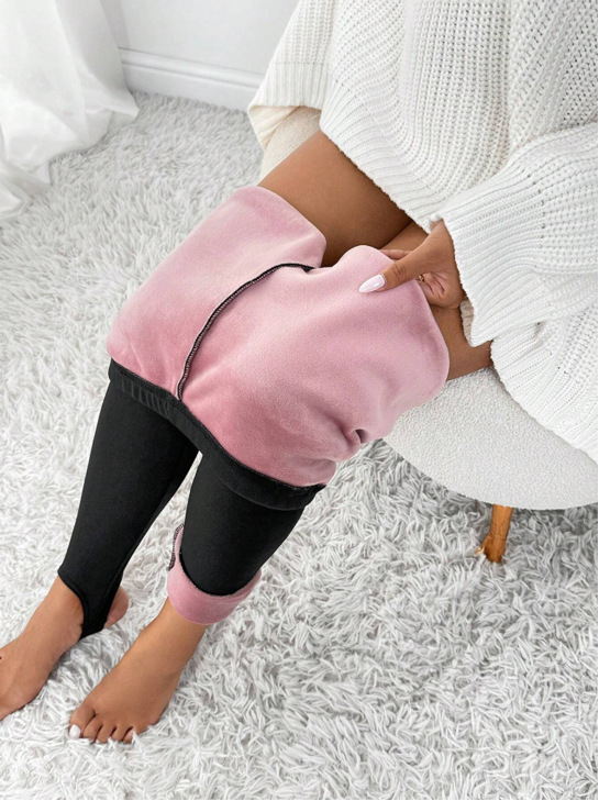 Μακριά κολάν με ίσιο κόψιμο, σε πυκνή πολυεστέρα-σπαντέξ σύνθεση για ζεστή άνεση