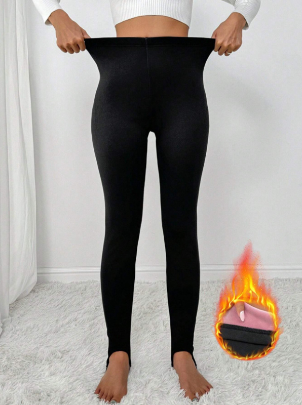 Μακριά κολάν με ίσιο κόψιμο, σε πυκνή πολυεστέρα-σπαντέξ σύνθεση για ζεστή άνεση