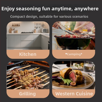 Elektriline vürtsimõõtja köögis, mitmekülgne musta pipra, Sichuani pipra ja meresoola jaoks; roostevabast terasest korpus; elektriline kasutus; käsitsi jahvatamine