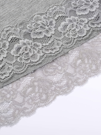 3-djelna ženska duga camisole od poliestera s čipkastim patchworkom dekolte i podesivim tankim naramenicama, srednja duljina