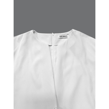 Елегантна рокля с заешка козина, сваляща се качулка, пролет 2025, налична на склад