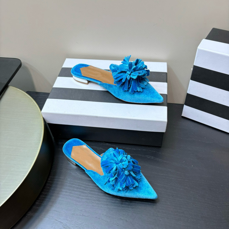 Baotou mule - svakodnevne, gornji dio od nubuka, podstava od ovčje kože, potplat od prave kože