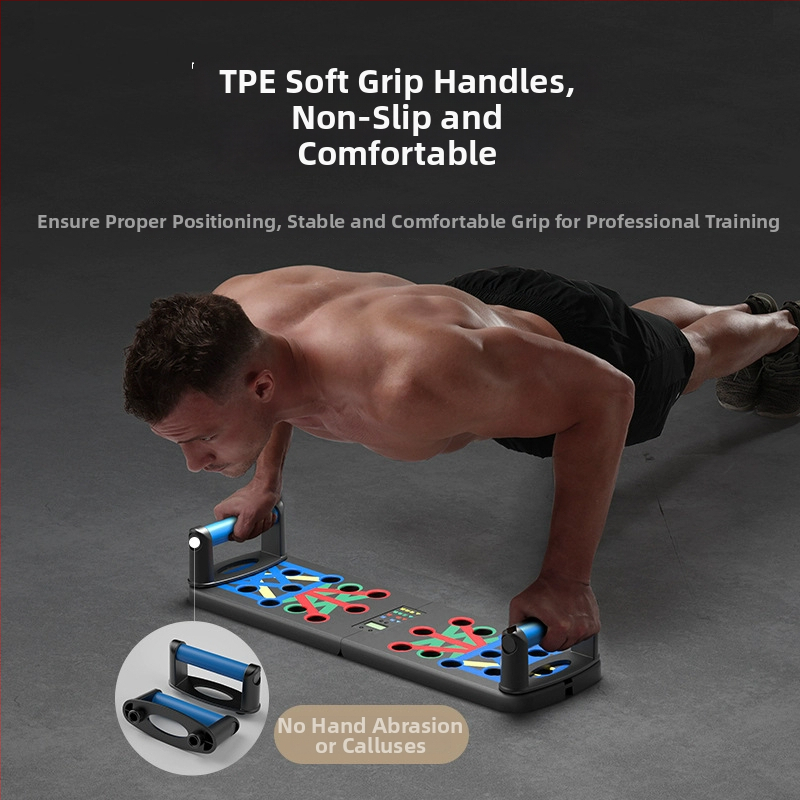 Mājas, biroja un ārpuses: daudzfunkcionāla push-up plāksne - pārnēsājams krūšu un vēdera trenētājs, svars 0,73 kg, modelis 1, speciikācija 1