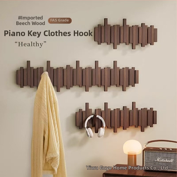 Sienas āķis mēteļiem pianīna taustiņa stilā, bez urbšanas, izcelsme Zhejiang, modelis B01