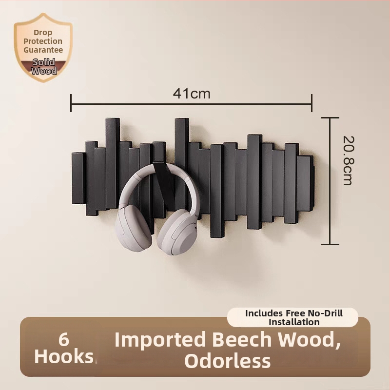 Sienas āķis mēteļiem pianīna taustiņa stilā, bez urbšanas, izcelsme Zhejiang, modelis B01