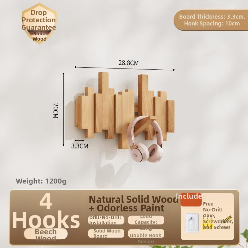 Sienas āķis mēteļiem pianīna taustiņa stilā, bez urbšanas, izcelsme Zhejiang, modelis B01