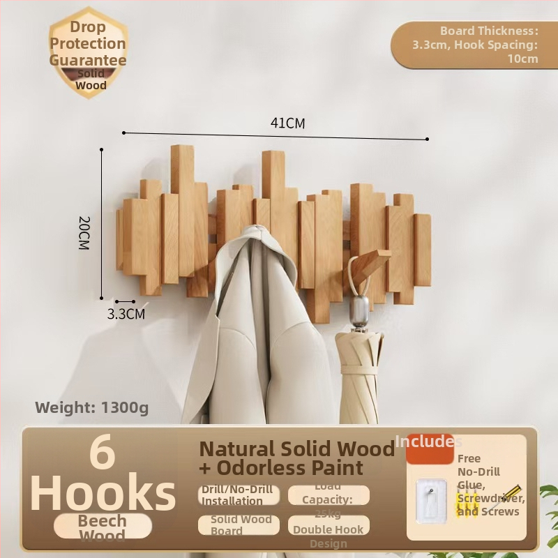 Sienas āķis mēteļiem pianīna taustiņa stilā, bez urbšanas, izcelsme Zhejiang, modelis B01