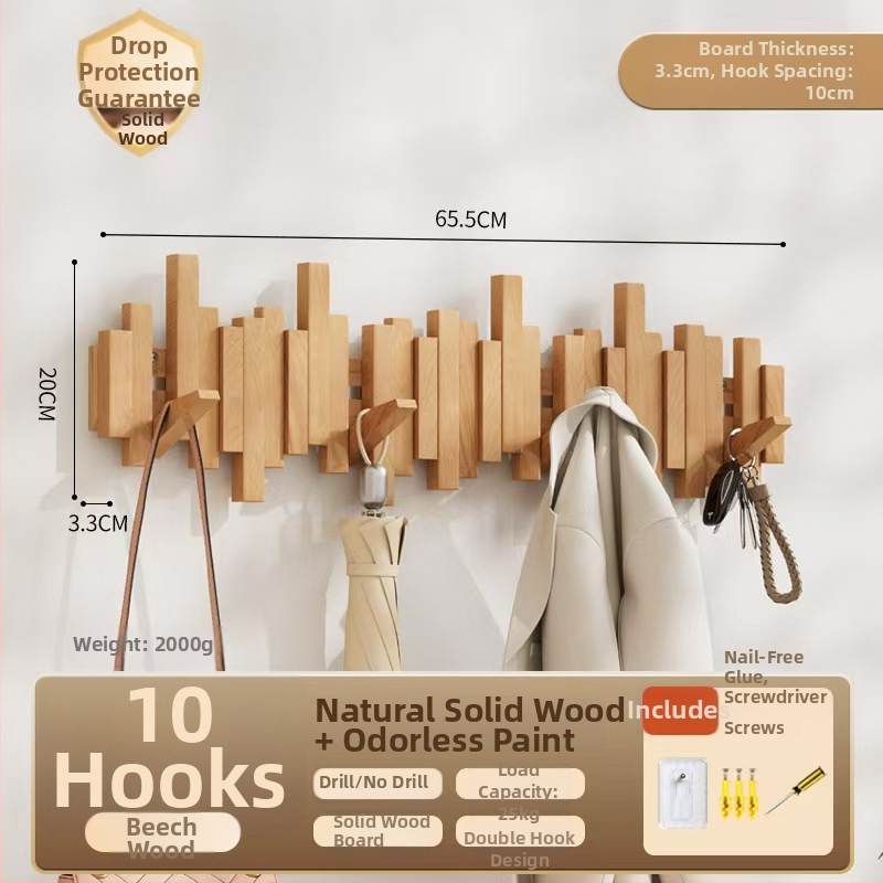 Sienas āķis mēteļiem pianīna taustiņa stilā, bez urbšanas, izcelsme Zhejiang, modelis B01