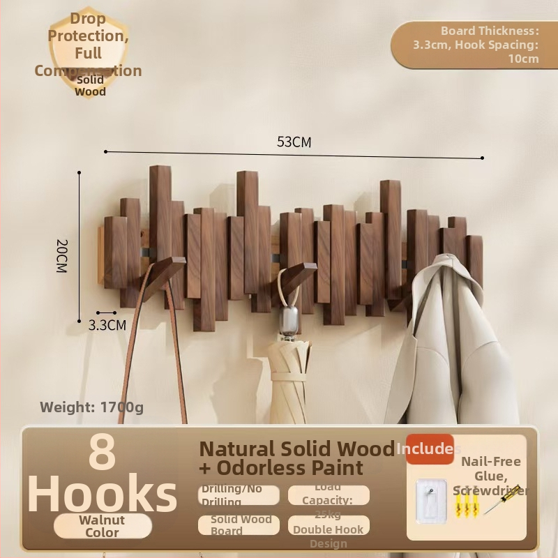 Sienas āķis mēteļiem pianīna taustiņa stilā, bez urbšanas, izcelsme Zhejiang, modelis B01