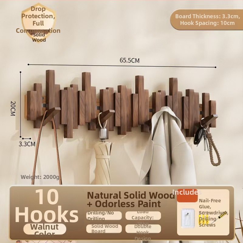 Sienas āķis mēteļiem pianīna taustiņa stilā, bez urbšanas, izcelsme Zhejiang, modelis B01