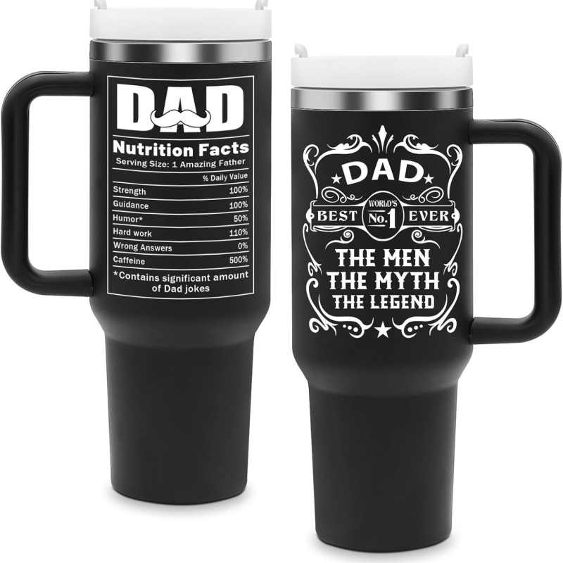 Термос чаша с дръжка за автомобил - вътрешен резервоар от 316 неръждаема стомана; корпус от 304 неръждаема стомана - 6-12 часа изолация