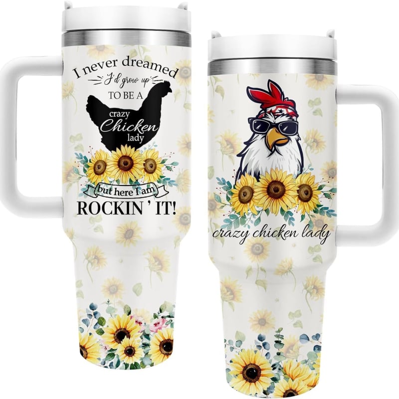 Термос чаша с дръжка за автомобил - вътрешен резервоар от 316 неръждаема стомана; корпус от 304 неръждаема стомана - 6-12 часа изолация