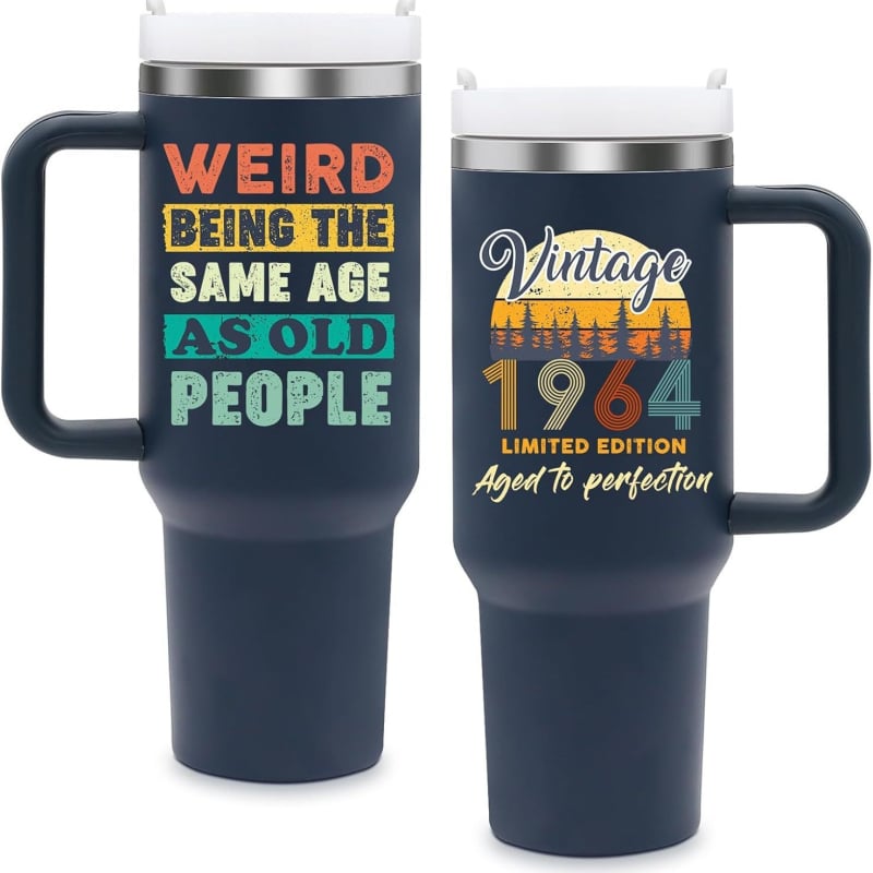 Термос чаша с дръжка за автомобил - вътрешен резервоар от 316 неръждаема стомана; корпус от 304 неръждаема стомана - 6-12 часа изолация