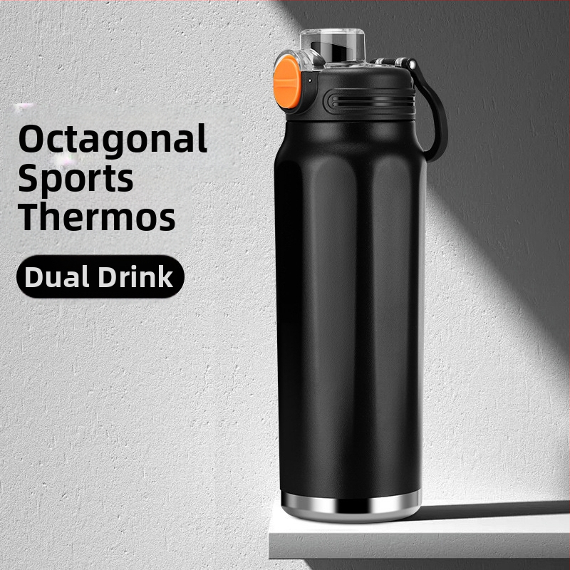 Termos tassi su suure mahutavusega, sisemine osa 316 roostevabast terasest, väliskorpus 201 roostevabast terasest, isolatsioon 6–12 tundi, trükitud logo