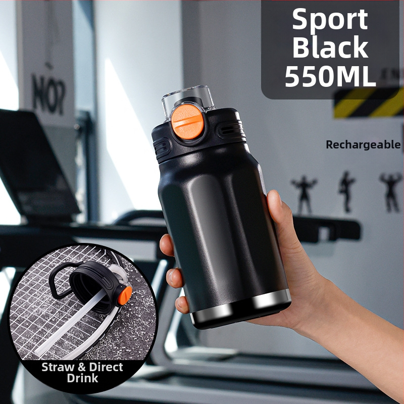 Termos tassi su suure mahutavusega, sisemine osa 316 roostevabast terasest, väliskorpus 201 roostevabast terasest, isolatsioon 6–12 tundi, trükitud logo