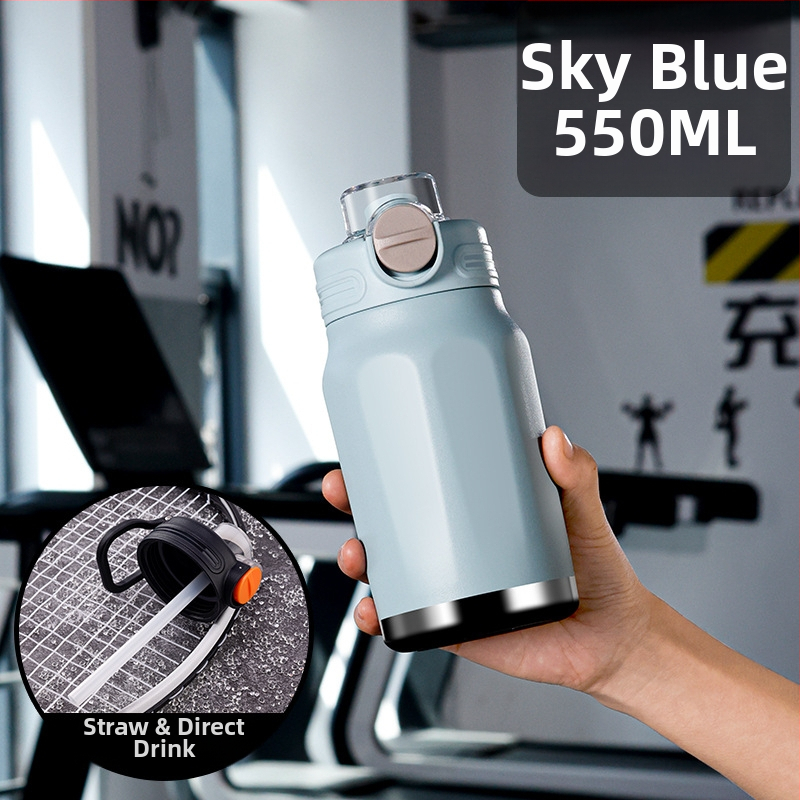 Termos tassi su suure mahutavusega, sisemine osa 316 roostevabast terasest, väliskorpus 201 roostevabast terasest, isolatsioon 6–12 tundi, trükitud logo