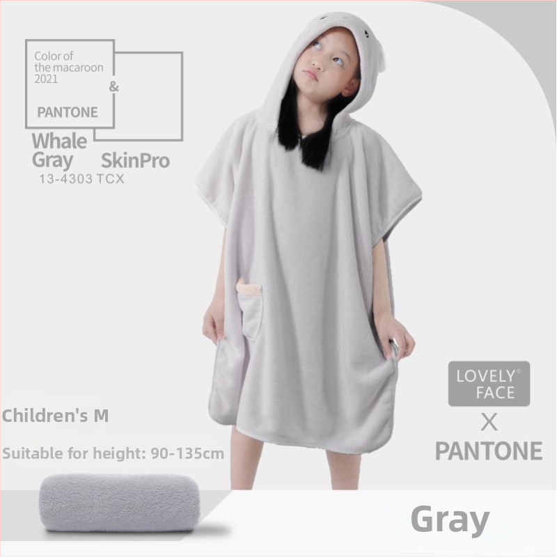 Pieaugušo kapucētā dvieliņa halāts vannai - nēsājams korāla pūšļainais dvielis, uzsūcošs, ātri žūst, poliestera šķiedra