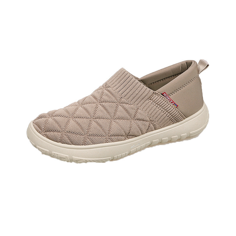 Ženske slip-on casual cipele, gornji dio od platna, gumena potplata, niski potpetica 1-3 cm, ulošak od platna