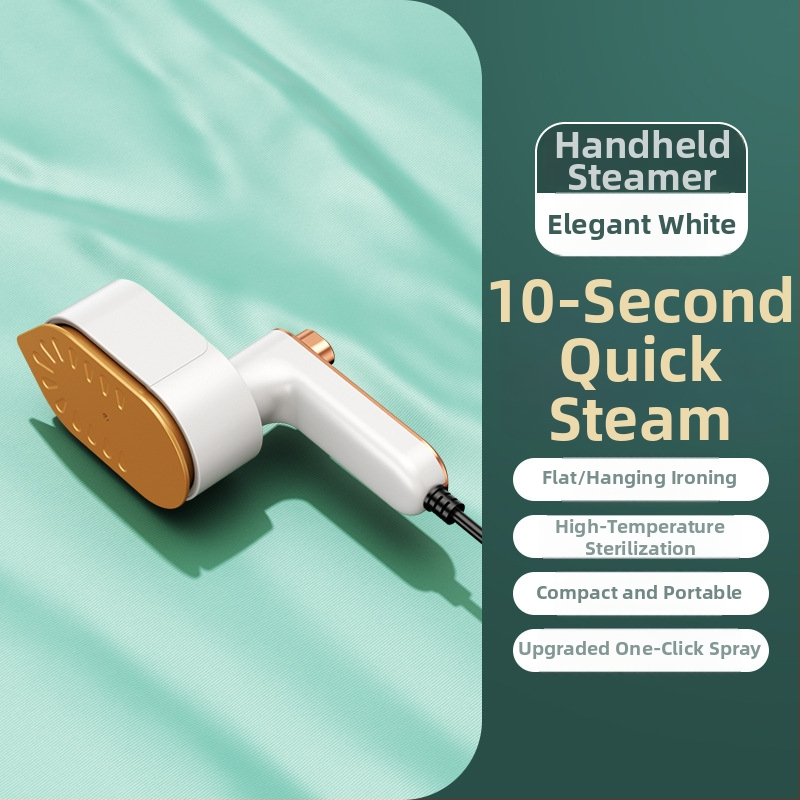 Rankinis sulankstomas drabužių garintuvas, USB maitinta, 3 temperatūros nustatymai, nešiojamas namams ir bendrabutyje, vandens bakelis <0,8 L