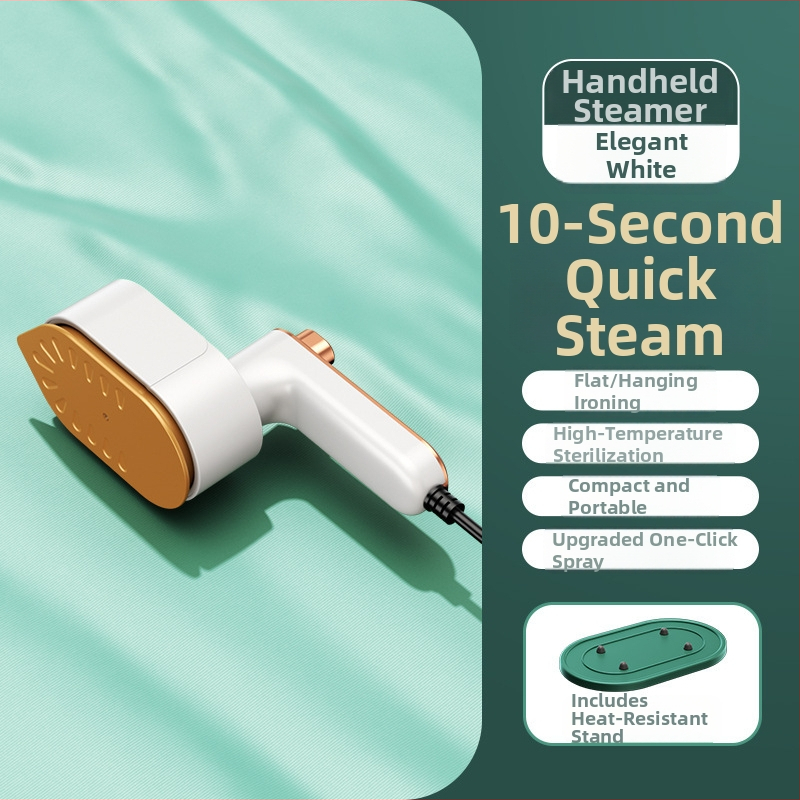 Rankinis sulankstomas drabužių garintuvas, USB maitinta, 3 temperatūros nustatymai, nešiojamas namams ir bendrabutyje, vandens bakelis <0,8 L