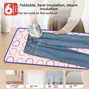 Aukštos temperatūros atspari lyginimo izoliacinė pagalvėlė, sulankstoma, poliesterio medžiaga, namų naudojimui