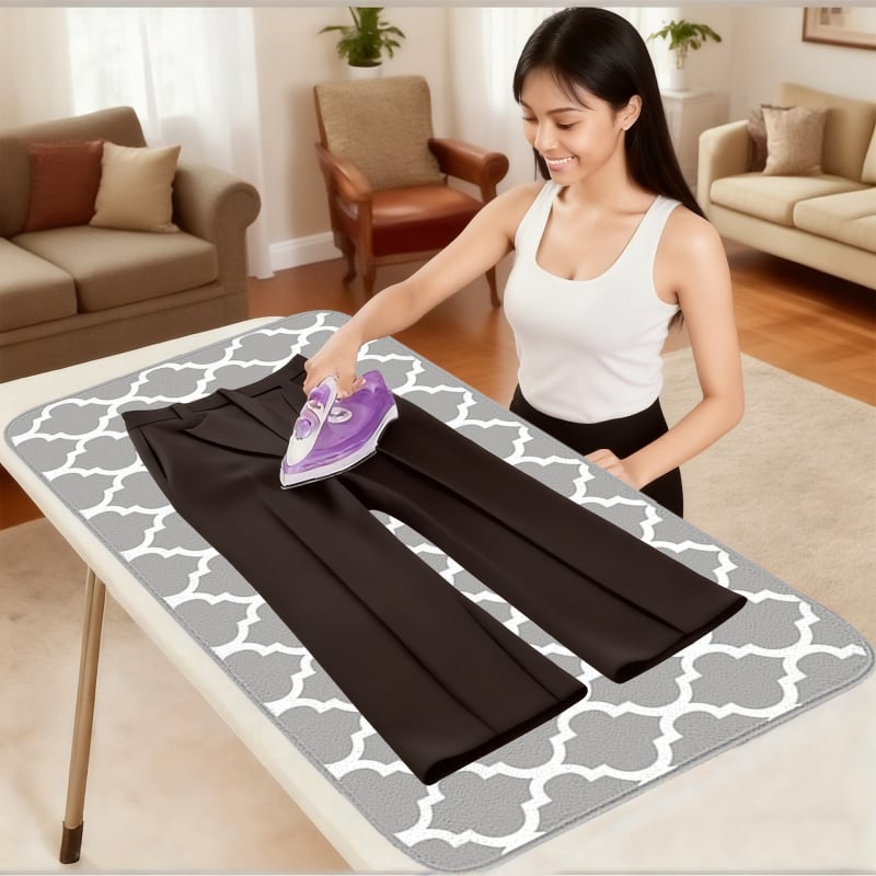 Термоустойчива изолационна подложка за гладене, сгъваема, полиестер, за гладене на дрехи