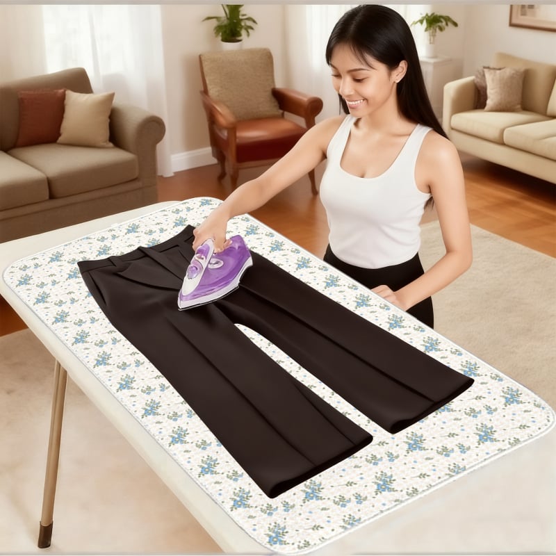 Термоустойчива изолационна подложка за гладене, сгъваема, полиестер, за гладене на дрехи