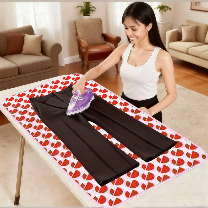 Термоустойчива изолационна подложка за гладене, сгъваема, полиестер, за гладене на дрехи
