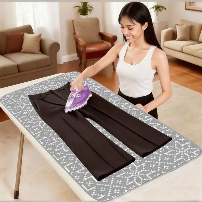 Термоустойчива изолационна подложка за гладене, сгъваема, полиестер, за гладене на дрехи