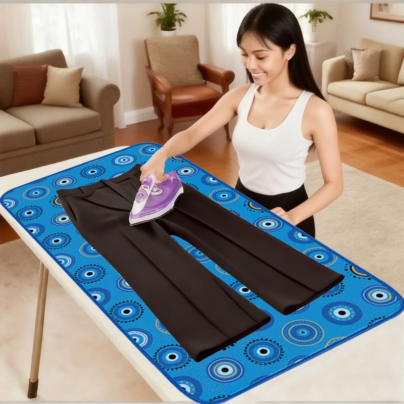 Термоустойчива изолационна подложка за гладене, сгъваема, полиестер, за гладене на дрехи