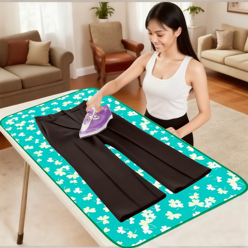 Термоустойчива изолационна подложка за гладене, сгъваема, полиестер, за гладене на дрехи