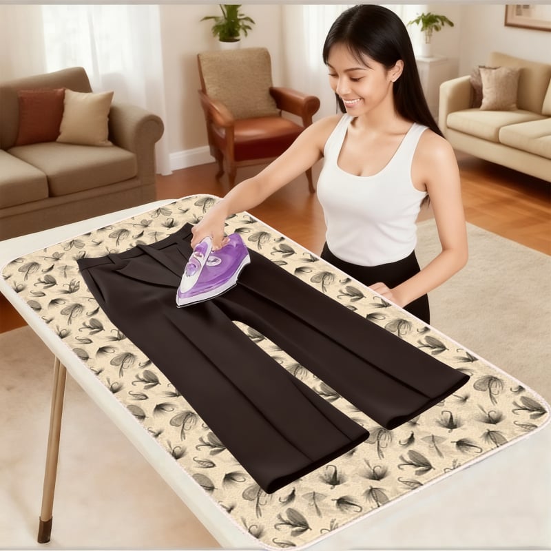 Термоустойчива изолационна подложка за гладене, сгъваема, полиестер, за гладене на дрехи