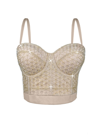 Montisha Sling Stil Slim-Fit Camisole Vesta s 3D uzorkom, Poliester (70–80%) i Spandeks, uklonjive naramenice