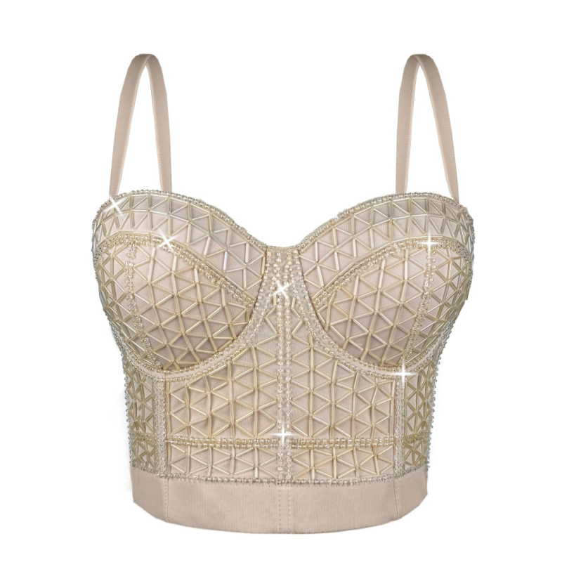 Montisha Sling Stil Slim-Fit Camisole Vesta s 3D uzorkom, Poliester (70–80%) i Spandeks, uklonjive naramenice