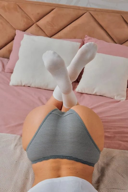 Памучни дамски бикини с ниска талия, дишащи, едноцветни