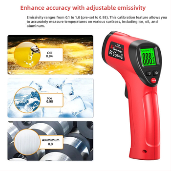 DT-500 Kontakti puuduv infrapunatermomeeter autotööstusele, 1 ms reageerimisaeg, tööstuslik temperatuuride mõõtmine