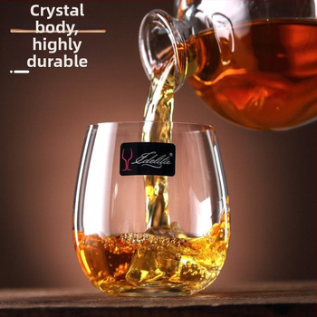 Водна чаша от кристално стъкло – кръгла, еднопластова, за ресторанти, персонализирано лого