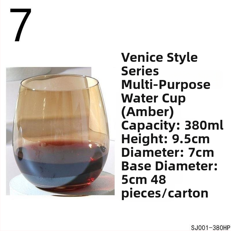 Водна чаша от кристално стъкло – кръгла, еднопластова, за ресторанти, персонализирано лого