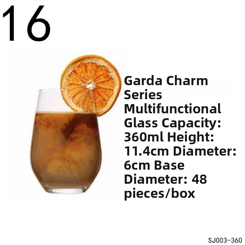 Водна чаша от кристално стъкло – кръгла, еднопластова, за ресторанти, персонализирано лого