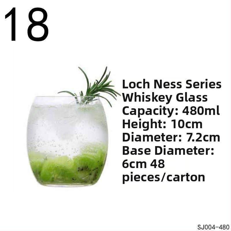 Водна чаша от кристално стъкло – кръгла, еднопластова, за ресторанти, персонализирано лого