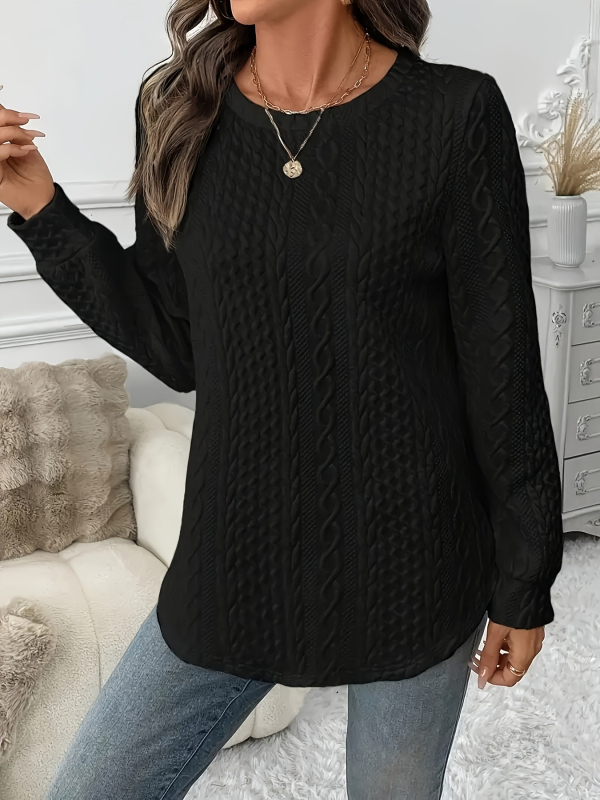 Naiste kapuutsiga sviiter, laia lõikega, linnal stiil, pikad varrukad, ümmargune kaelus, polüester/spandeksi segu 30–50%, sügisel 2025