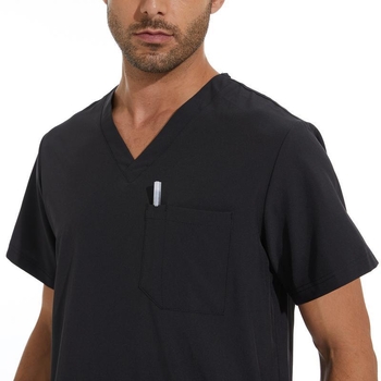 Мъжки Scrub топ и джогър — Corduroy плат, основен плат от лен, огнеупорен, подходящ за изпълнителни/съдебни униформи, пролет 2025