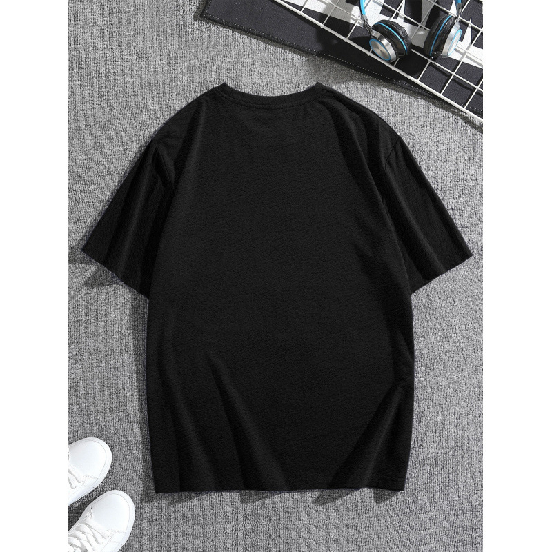 Ανδρικό T-shirt με αφηρημένο χριστουγεννιάτικο σχέδιο γάιδαρου, στενή γραμμή, κοντά μανίκια, χωρίς γιακά, πολυεστέρας (Πολυεστέρας 96%+, στενή γραμμή, κοντά μανίκια, χωρίς γιακά, αφηρημένο μοτίβο)