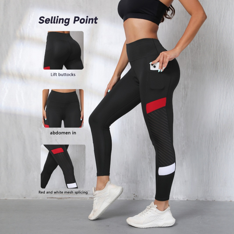 Дамски къс йога клин, висока еластичност, тясна кройка, 90-95% спандекс, Harajuku стил