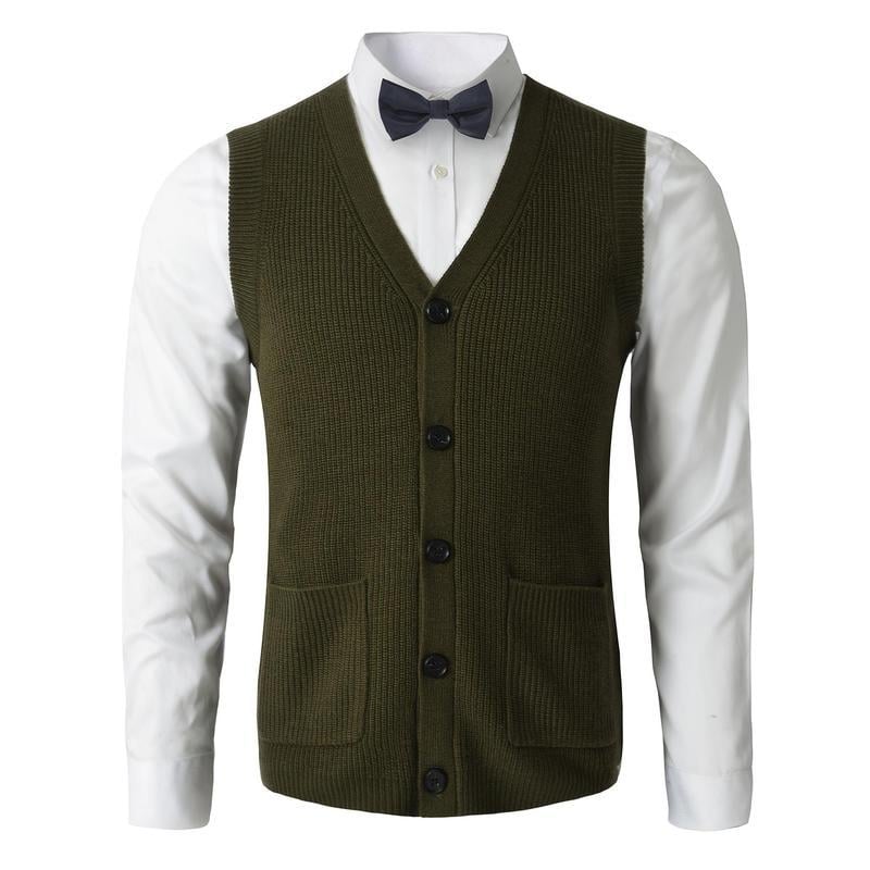 Мъжка жилетка Corduroy, райета, свободен силует, лен плат, тънка