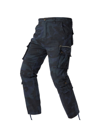 Панталони камуфляжни карго от 100% памук — дишащи и износоустойчиви, подходящи за зимно, пролетно и есенно време, за възрастни, унисекс, код 1301M